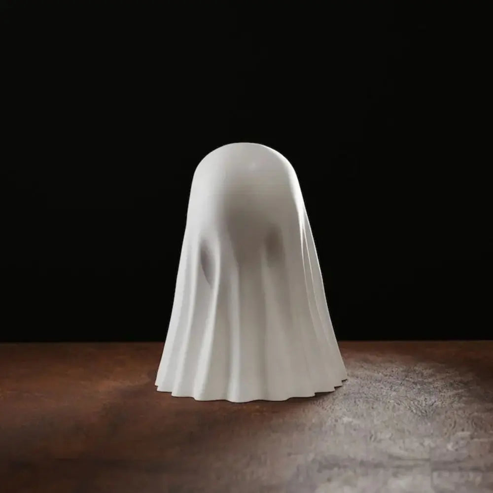 Halloween Cute Ghost Statuette Mini Resin Ornament Décor