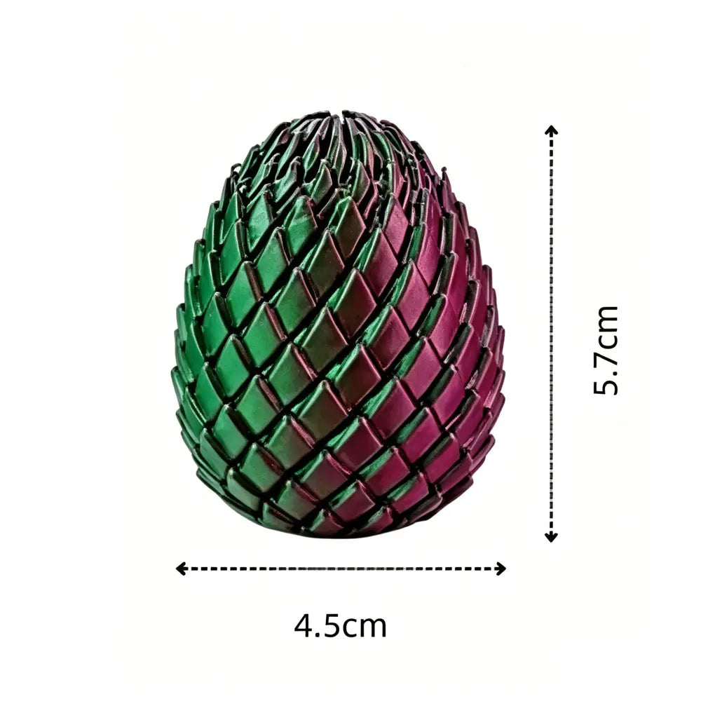 3D Printed Dragon Egg Fidget Toy – Deformable Desk Ornament Fidget Desk Toy Nixie
