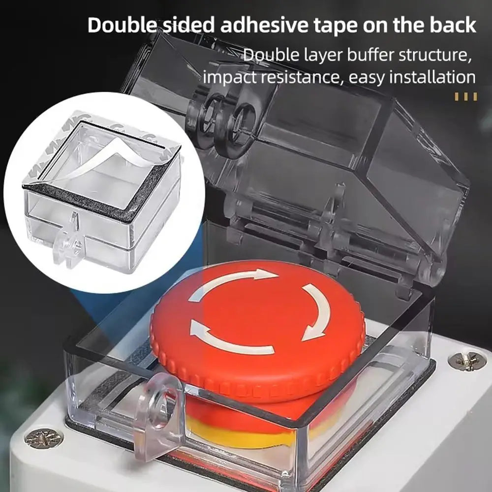 Lockable Flip Button Protection Cover 40/50/60mm PC Guard