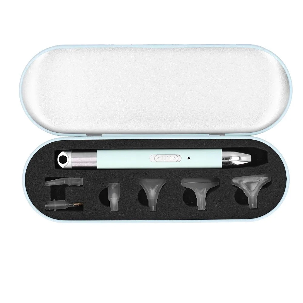 USB Rechargeable Luminous Drill Pen – 6 Tips & Storage Box Diamond Painting Pen Nixie Green