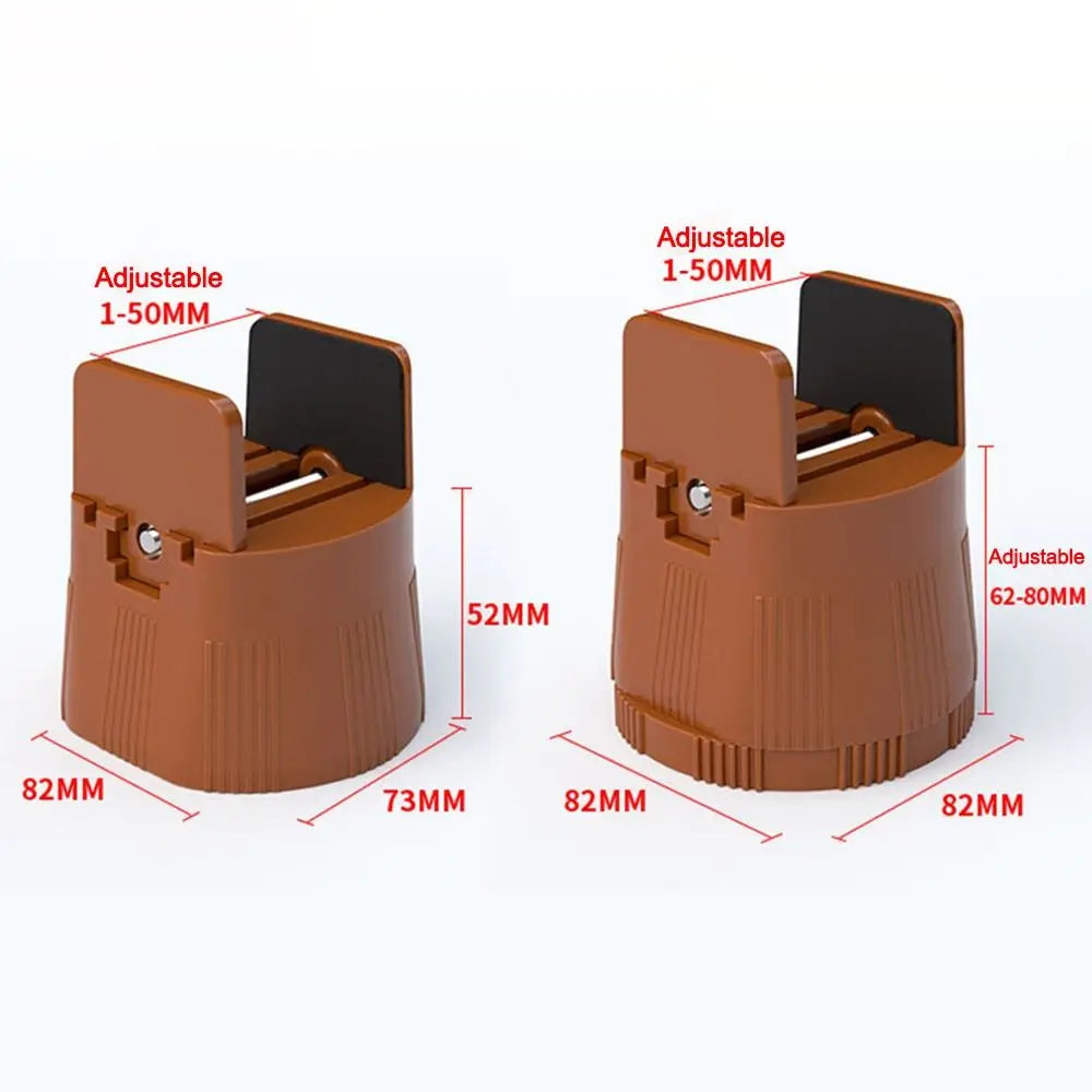 Non-Slip Furniture Risers & Shock-Absorbing Mats – Adjustable Furniture Risers Mats Nixie