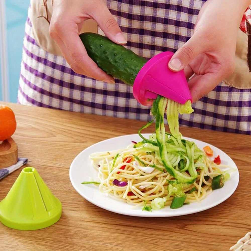 Rotary Spiral Vegetable Shredder & Slicer – Kitchen Tool