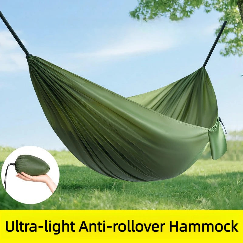 Portable Camping Hammock 210x140cm – Ultra-Light Nylon Anti-Roll Camping Hammock Nixie