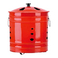 Outdoor Fire Pit with Lid & Spark Screen – Steel Burn Barrel