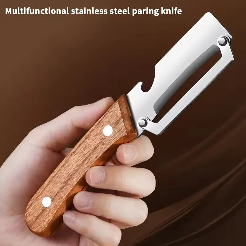 Stainless Steel Peeler with Wooden Handle | Fruit & Veggie Vegetable Peeler Nixie