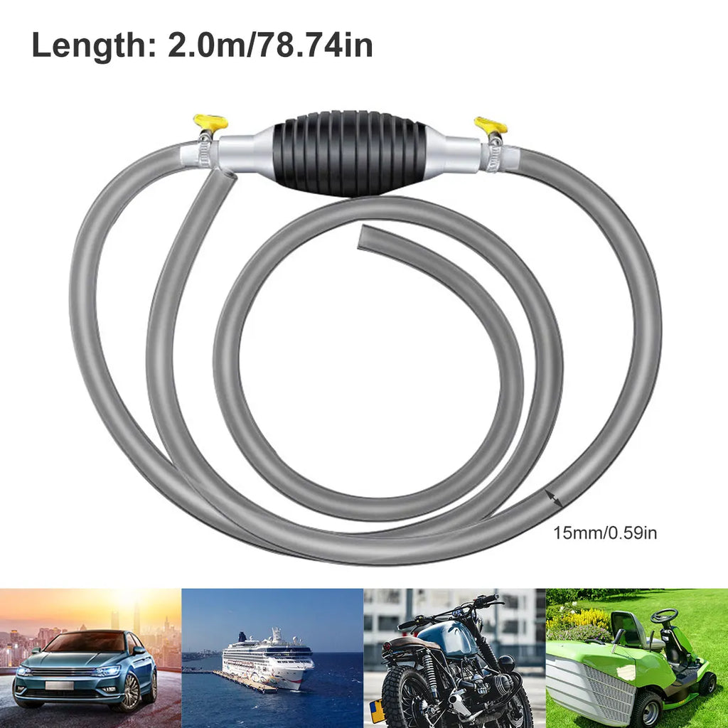 Manual Fuel Transfer Pump Kit – 2m PVC Hose, Oil & Diesel Fuel Transfer Pump Nixie