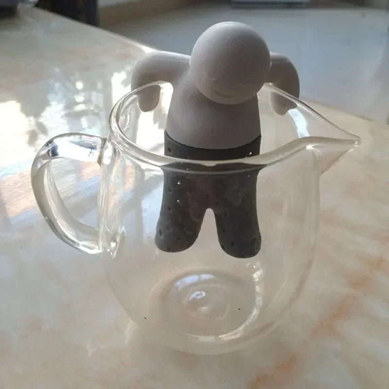 Mr. Tea Man Silicone Tea Infuser – BPA-Free Loose Leaf Filter