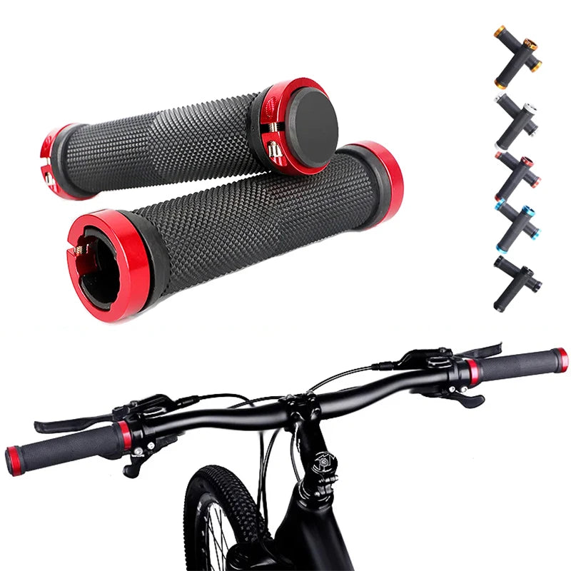 Lock-On MTB BMX Bicycle Handlebar Grips Anti-Slip Rubber Bicycle Handlebar Grips Nixie