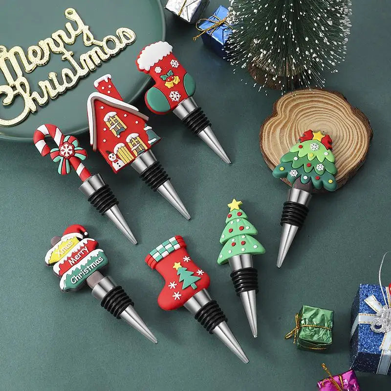 Christmas Snowman Wine Stopper – Leakproof Festive Bar Decor Wine Stopper Nixie