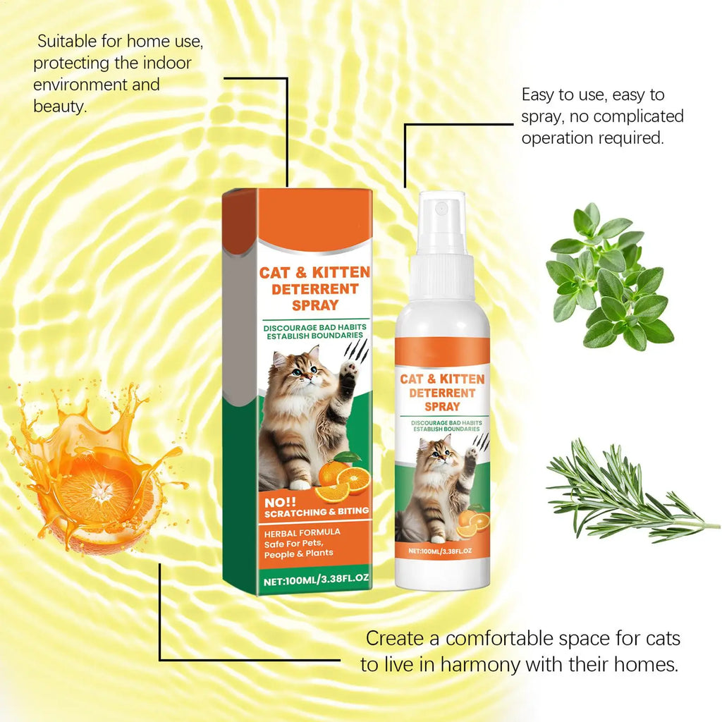 Cat Scratch Deterrent Spray – 100ml Furniture Protector