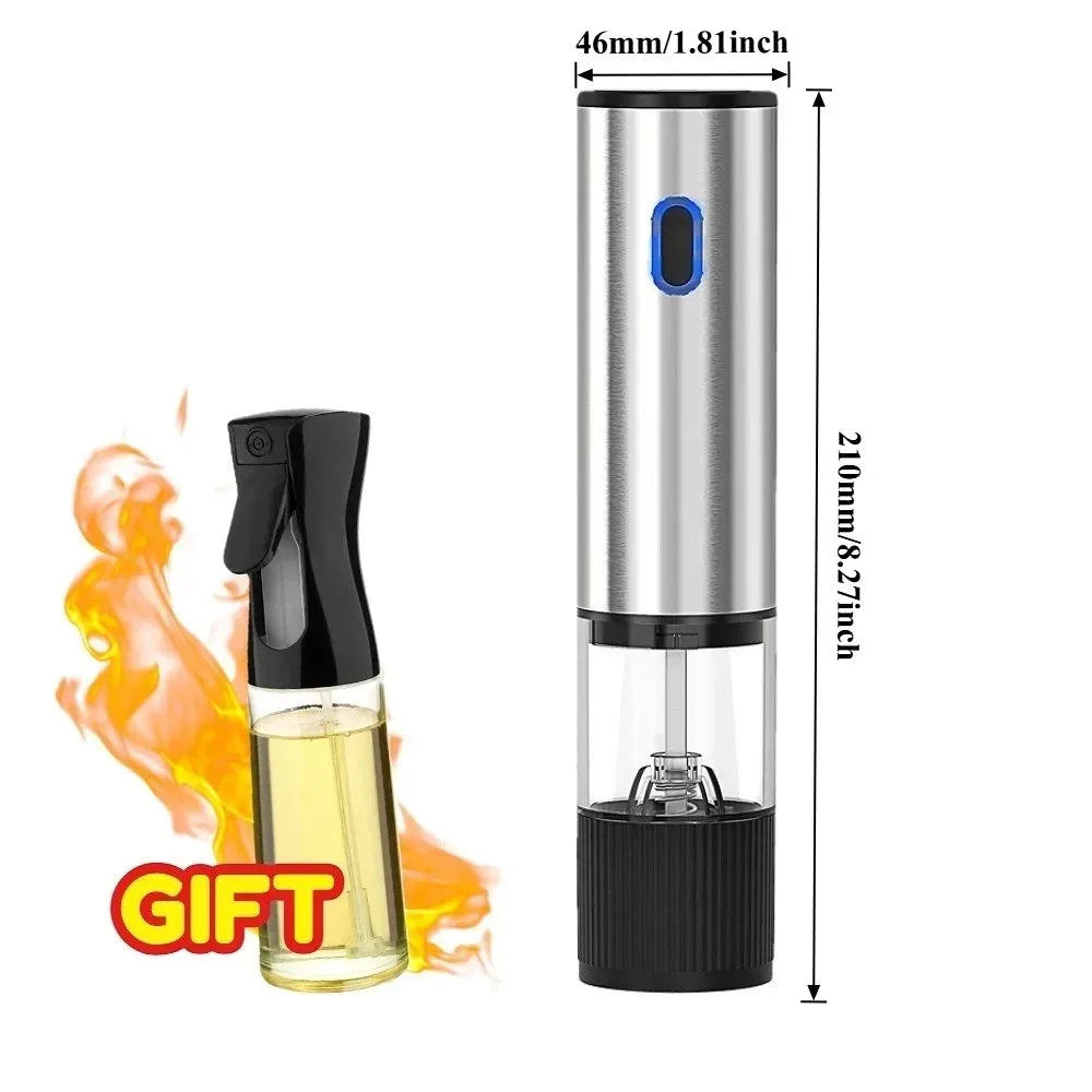 Nixie Electric Rechargeable Salt & Pepper Grinder Mill – 5-Stage