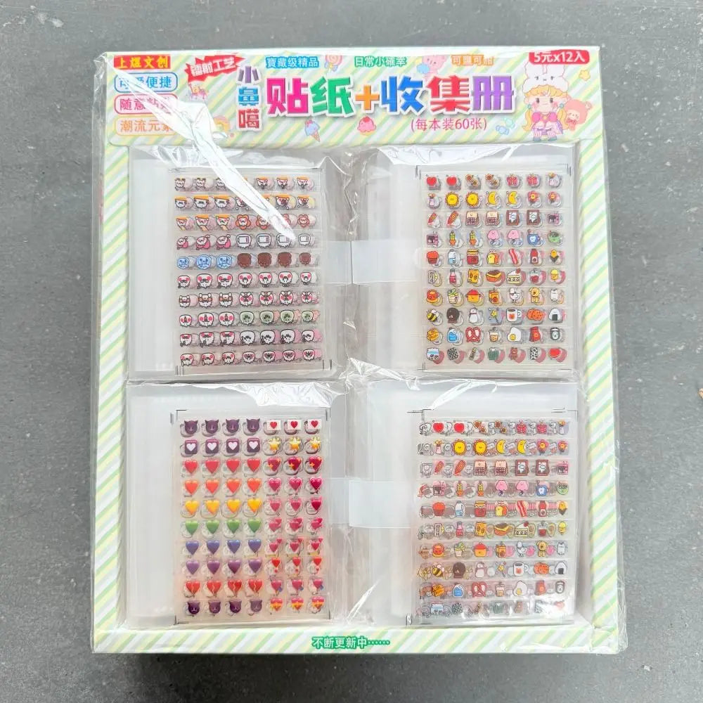 32/60 Slot Nail Sticker Album – Transparent Sticker Organizer Nail Sticker Organizer Nixie