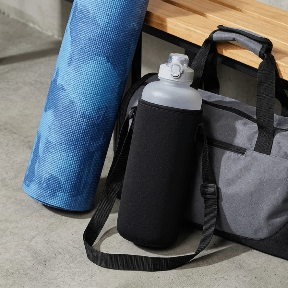 Neoprene Water Bottle Sleeve with Adjustable Shoulder Strap Bottle Sleeve Carrier Nixie