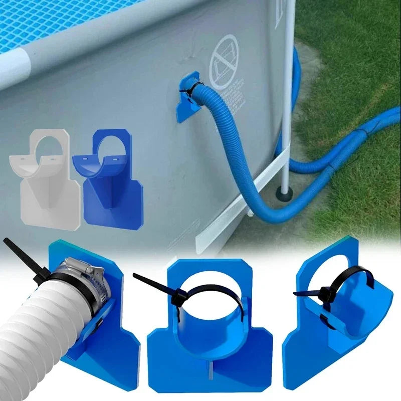 Swimming Pool Hose Support Bracket – Fits 30–38mm Pool Pipes Pool Pipe Support Bracket Nixie