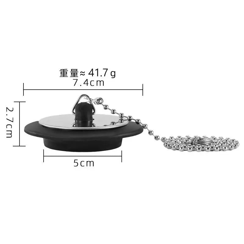 Stainless Steel Sink Stopper with Chain – Leak-Proof Drain Sink Drain Stopper Nixie I