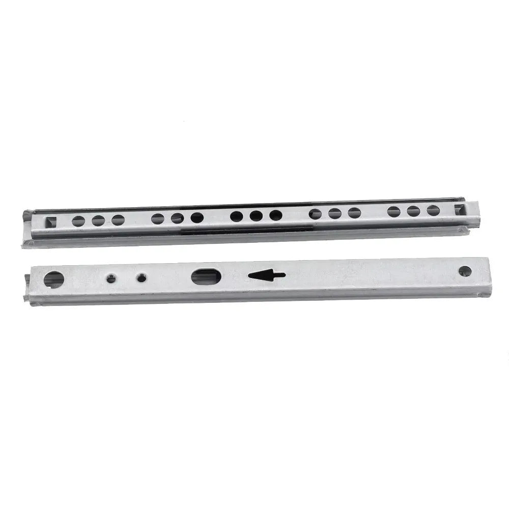2PCS Full Extension Ball Bearing Drawer Slides 17mm Wide 8"–17" Drawer Slides Nixie