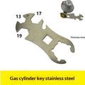 Stainless Steel Gas Cylinder Wrench – Portable Bottle Key Tool Gas Bottle Wrench Nixie Default Title