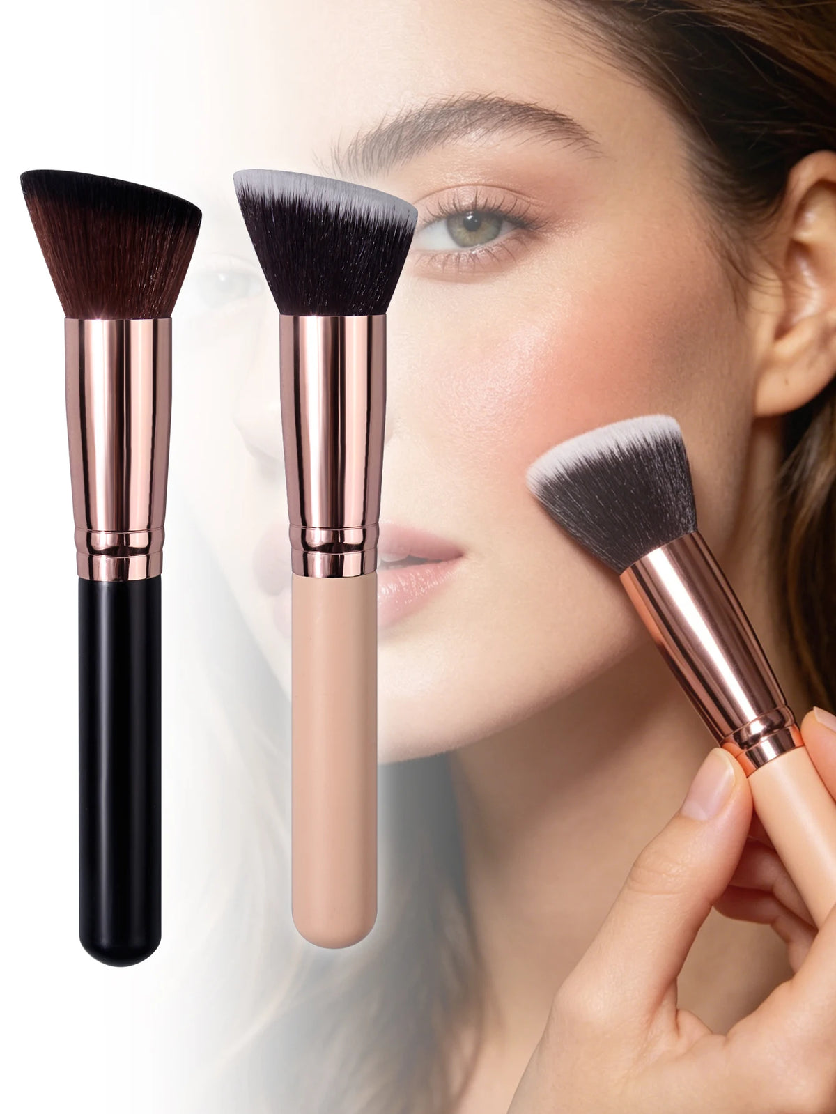 Angled Contour Brush – Soft Bronzer & Blush Makeup Tool Makeup Contour Brush Nixie