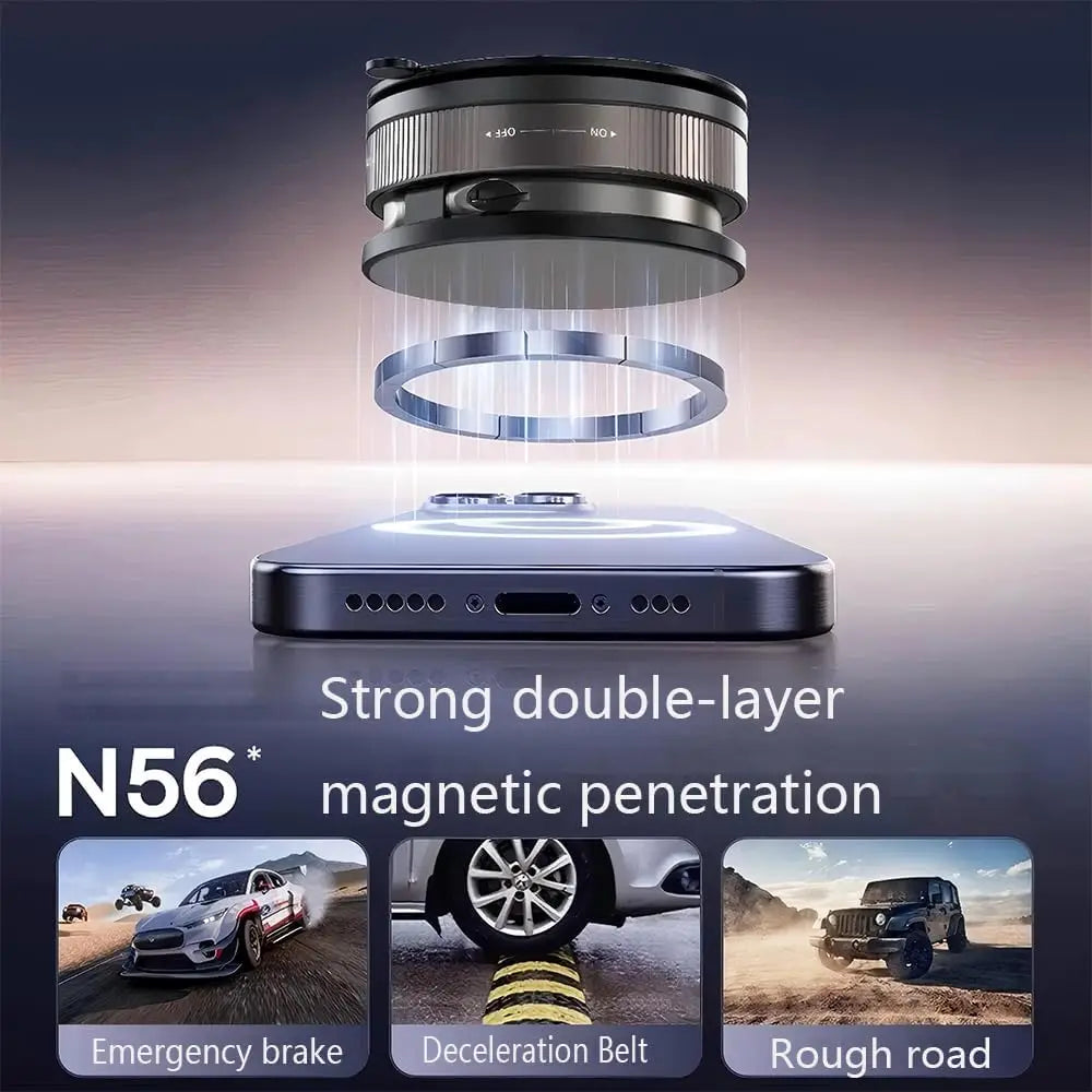 Magnetic Phone Holder 360° Adjustable Nano Suction Wood Base Magnetic Phone Stand Nixie