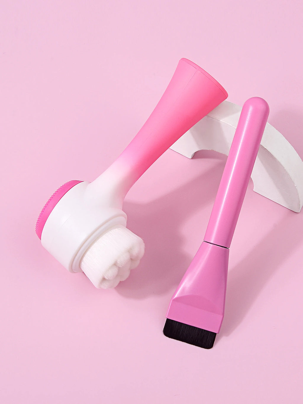 2Pcs Silicone Facial Cleansing & Mask Brush Set | Nixie Facial Cleansing Brush Nixie MULTI