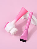 2Pcs Silicone Facial Cleansing & Mask Brush Set | Nixie Facial Cleansing Brush Nixie MULTI