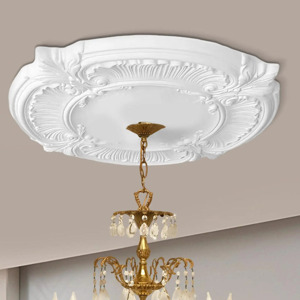 Decorative Ceiling Medallion – European PU Cover Panel 12" Ceiling Medallion Nixie