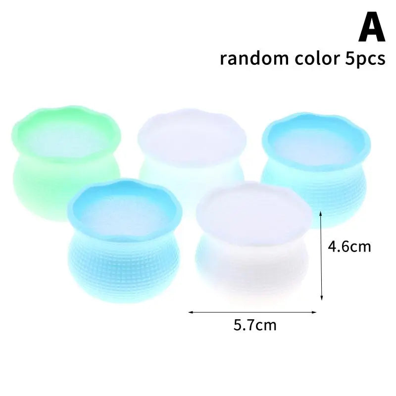 5-Pack Mini Plastic Flower Pots Bonsai Planter Set | Home Decor