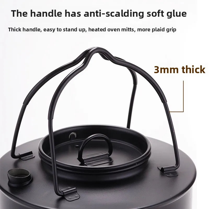 Nixie 0.9L Stainless Steel Camping Kettle – Outdoor Tea & Coffee Camping Kettle Nixie