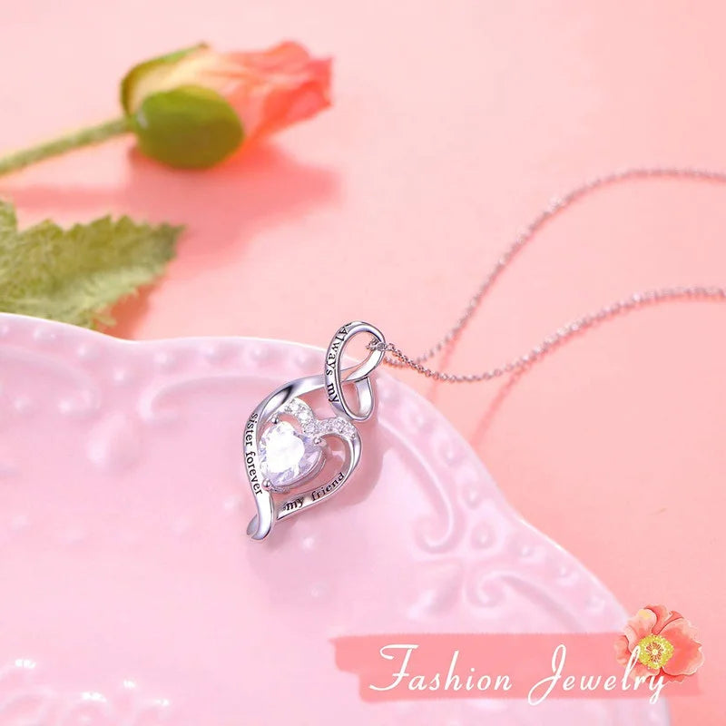 Silver Panda Bear Zircon Pendant Necklace | Women & Kids Gift Pendant Necklace Nixie