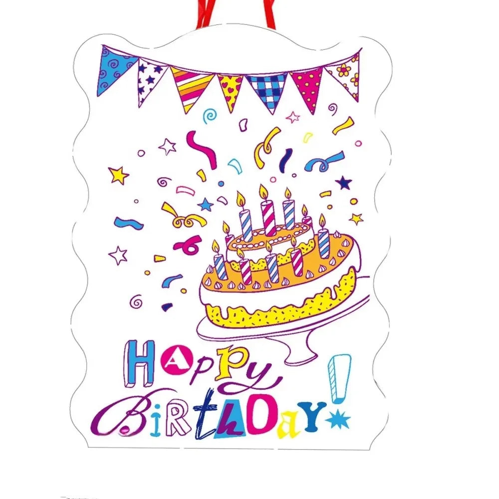 Birthday Pinata DIY Party Decoration – 5 Colors, Favor Bags