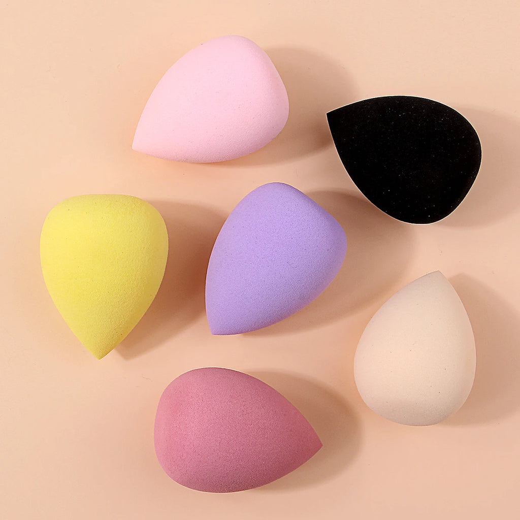 Water Drop Makeup Sponge – Wet & Dry Cosmetic Puff 6-Pack Makeup Sponge Puff Nixie
