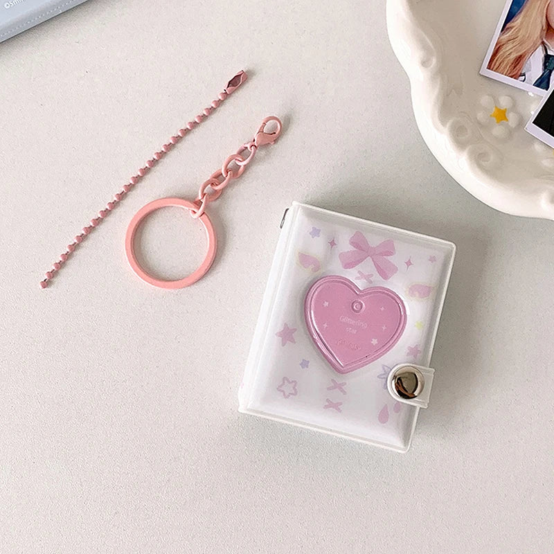 Mini Photo Album Keychain – 32 Pocket Photocard Holder