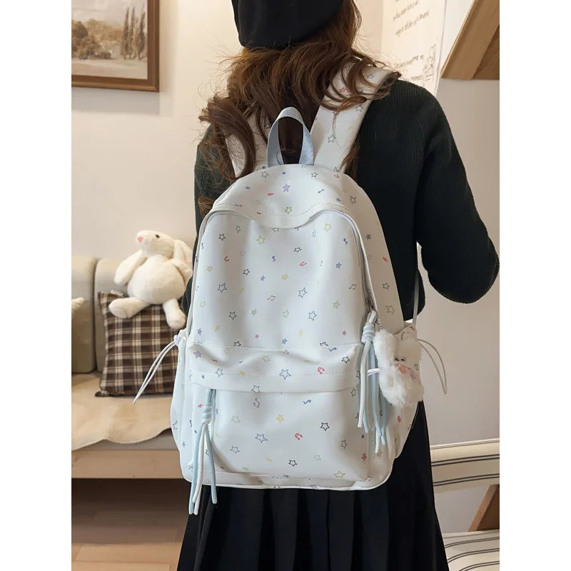 Korean Star Print Large Capacity Women's Backpack | Nixie Women's Backpack Nixie