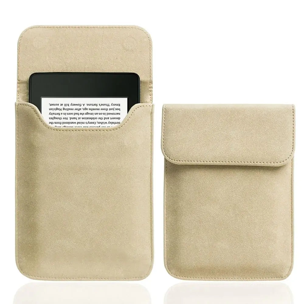 PU Leather Kindle Sleeve – Fits Paperwhite, Colorsoft & Scribe e-Reader Sleeve Case Nixie Khaki 7 inch