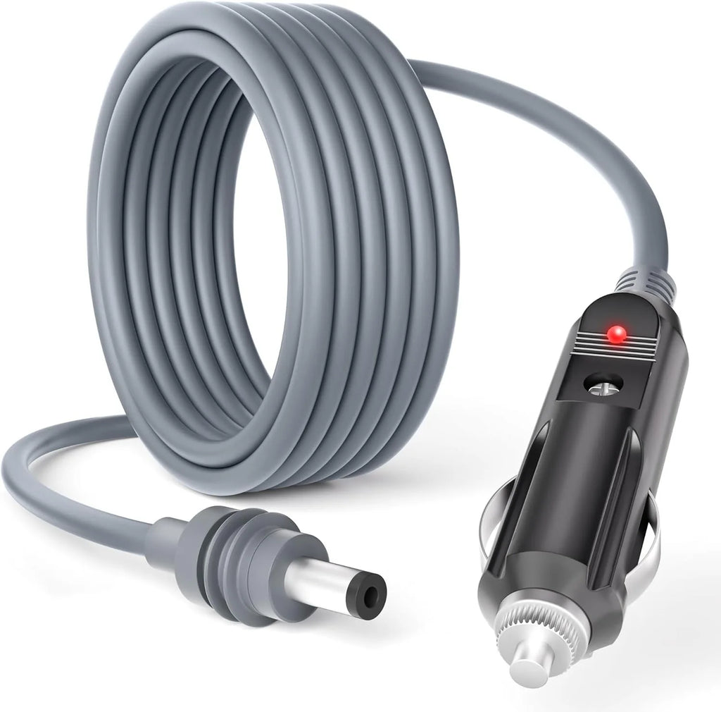 Starlink Mini DC Car Power Cable 12V – Type-C & Cigarette Lighter DC Car Power Cable Nixie Dark Grey 15 m