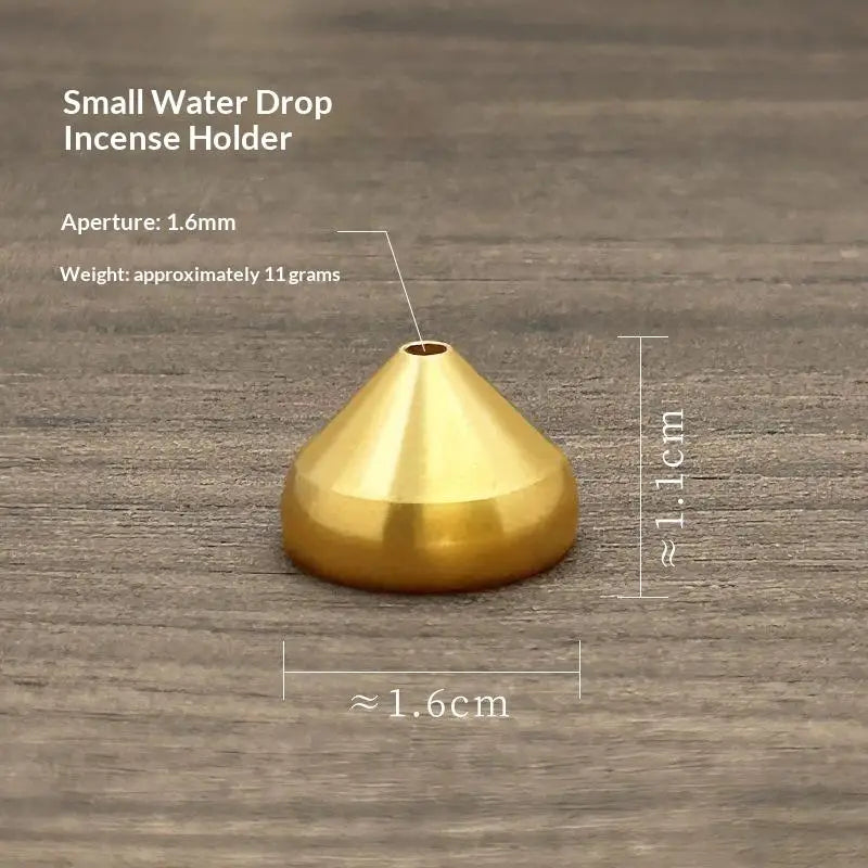 Solid Brass Incense Holder Set – Stick, Coil & Vase Zen Decor