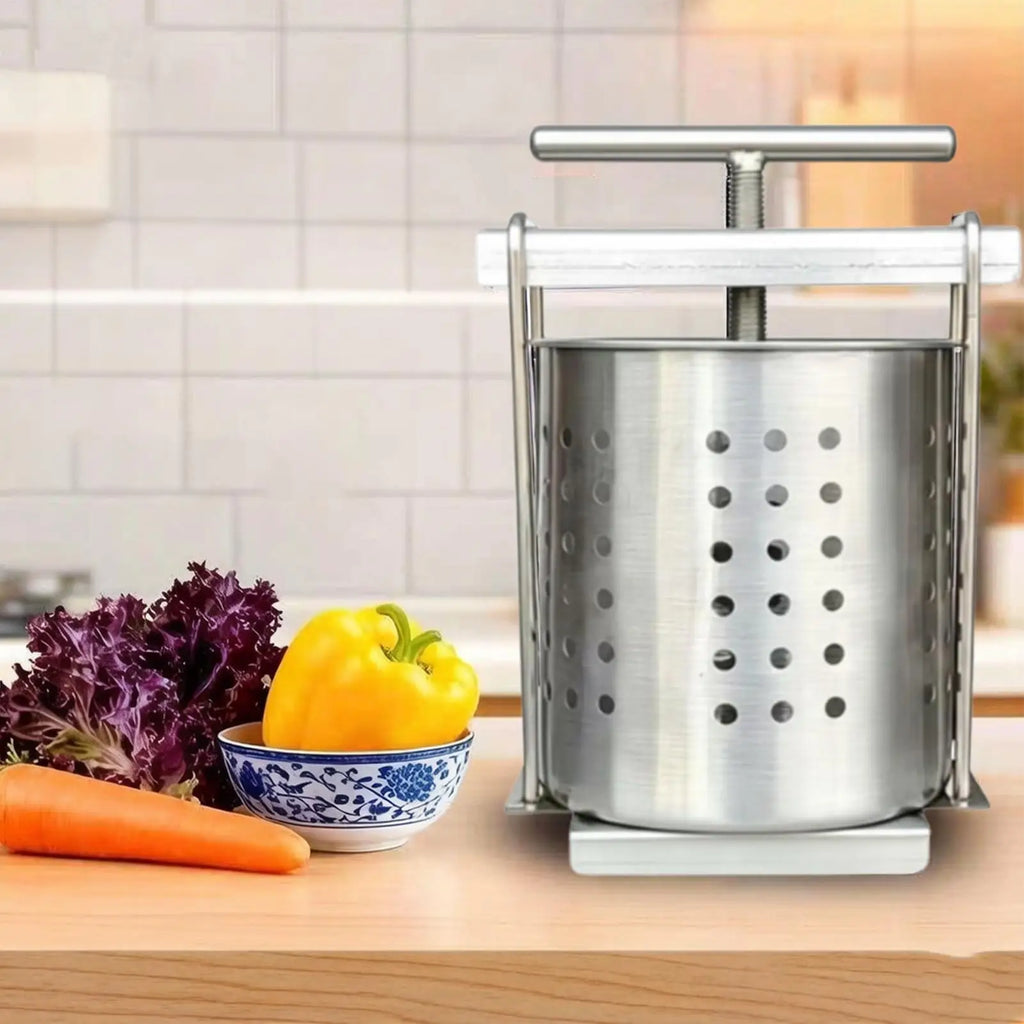 2.5L Stainless Steel Fruit Wine Press & Honey Juicer Manual Fruit Press Nixie Default Title