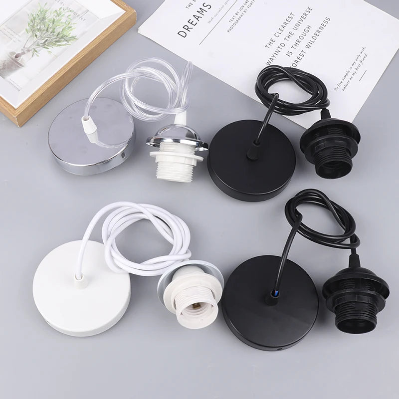 Retro E27 Pendant Lamp Holder Socket with Hanging Wire 1m/1.5m