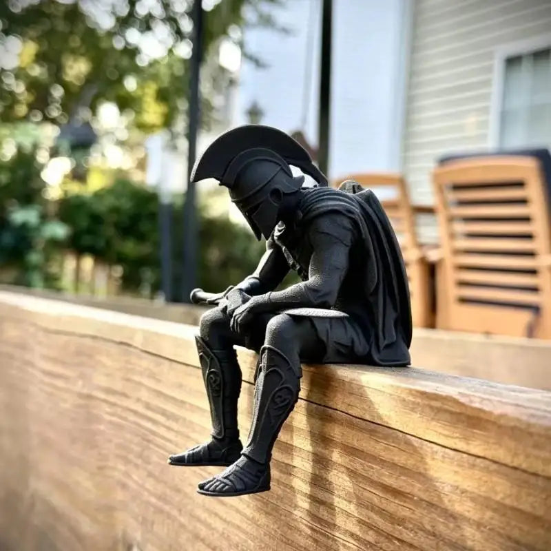 3D Printed Meditation Warrior Soldier Statue Collectible Figurine Collectible Figurine Nixie