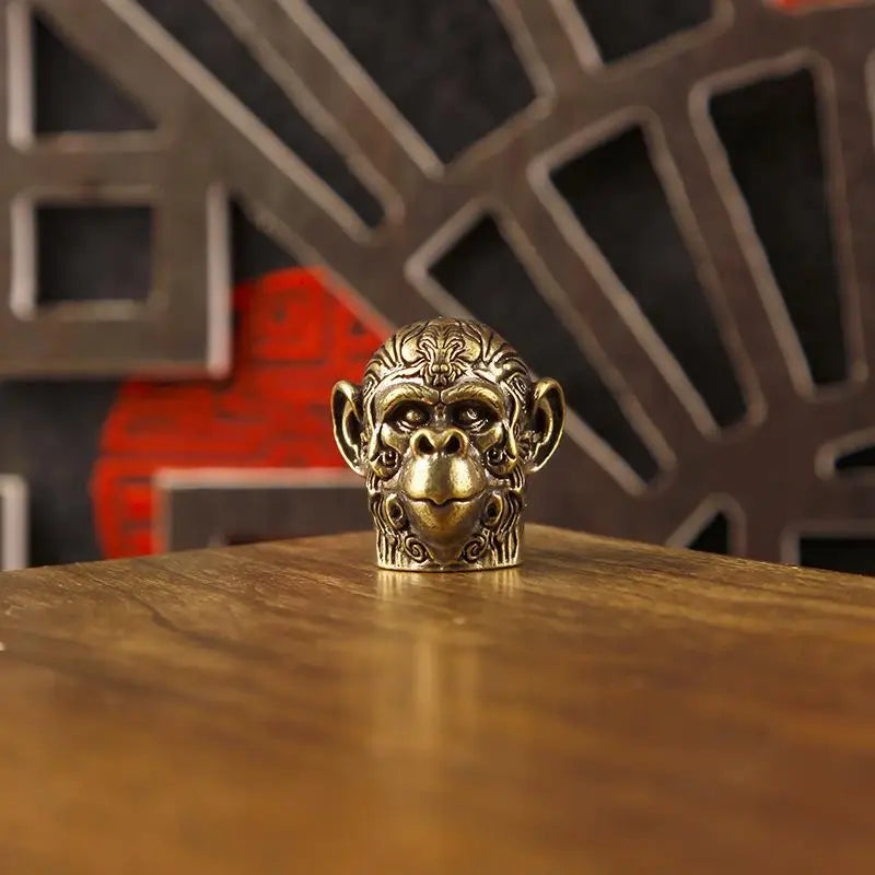 Brass Chinese Zodiac Animal Head Figurine | Vintage Collectible Collectible Figurine Nixie A9