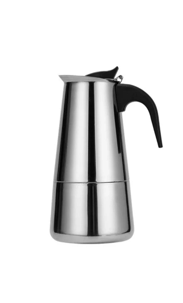 Portable Stainless Steel Moka Pot – Espresso & Tea Maker Moka Pot Coffee Maker Nixie Medium