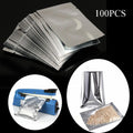 100PCS Aluminum Foil Heat Seal Vacuum Storage Bags – Multi-Size Food Storage Bags Nixie 100pcs 9x13cm