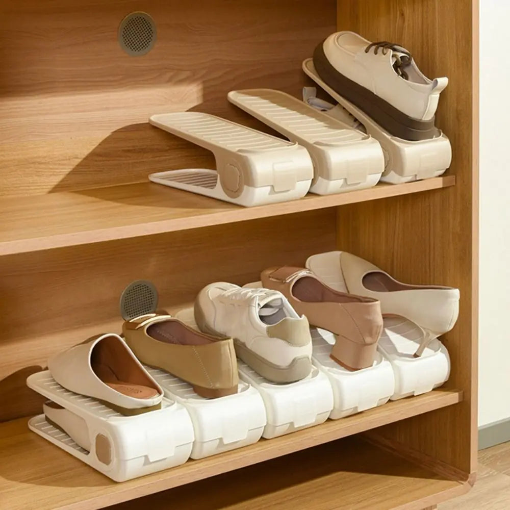 Adjustable Double Layer Shoe Rack – Space-Saving Closet Organizer Shoe Storage Rack Nixie