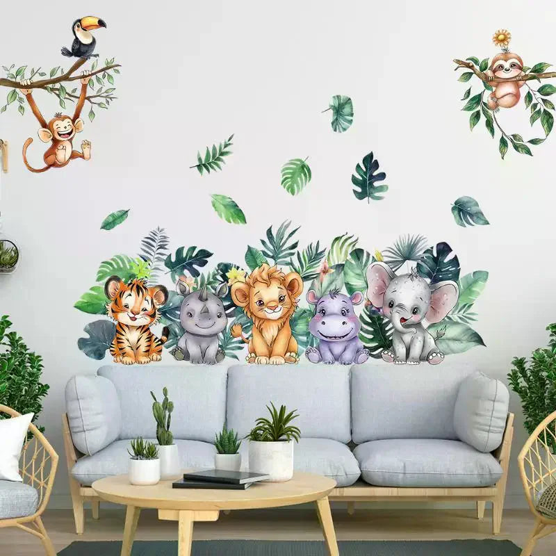 Forest Animals Kids Wall Stickers – Nursery Vinyl Decals Kids Wall Decals Nixie