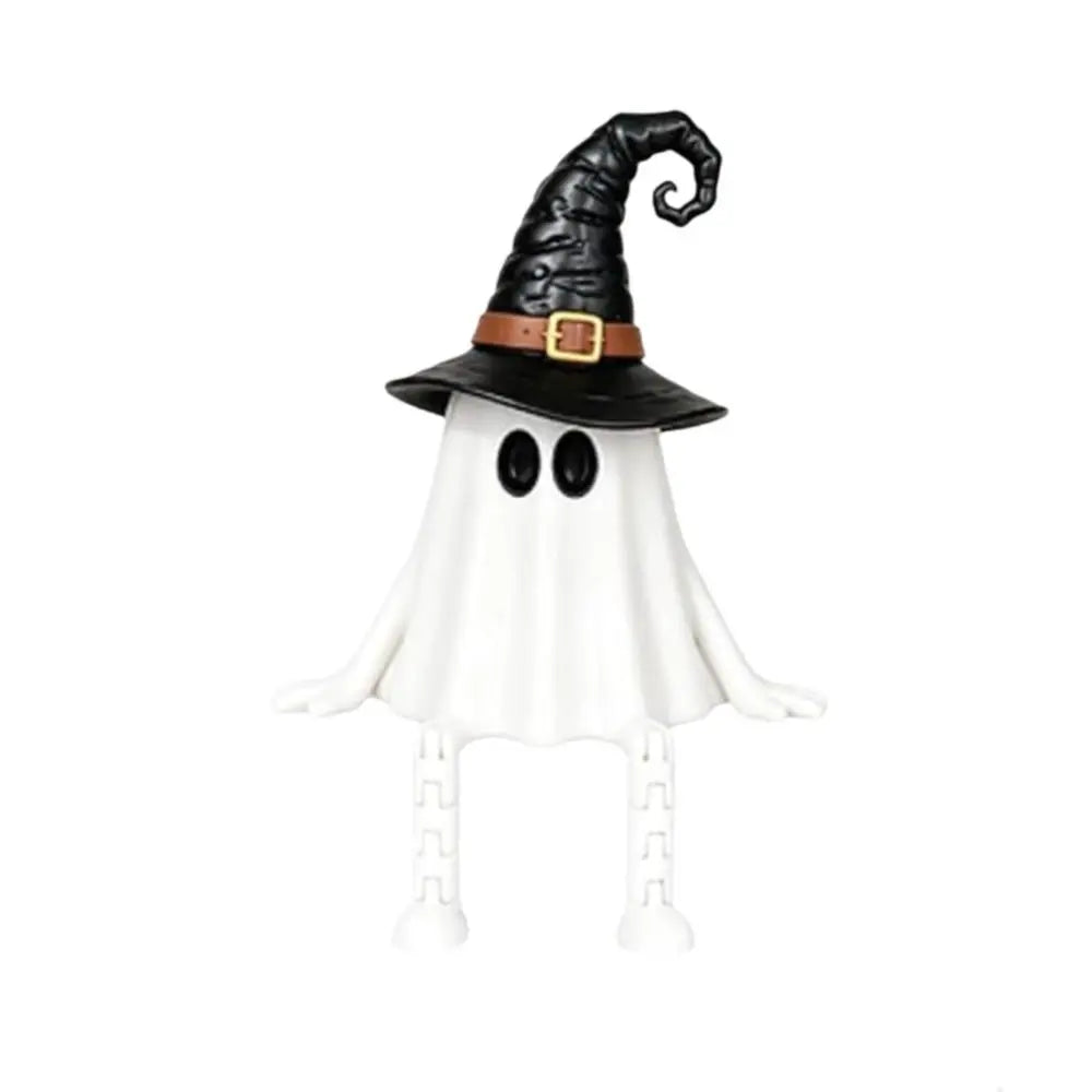 3D Printed Ghost Figurine – Articulated Movable Joints Decor Halloween Figurine Nixie