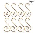 20Pcs S-Shaped Metal Christmas Ornament Hooks – Tree Hangers Christmas Ornament Hooks Nixie -G