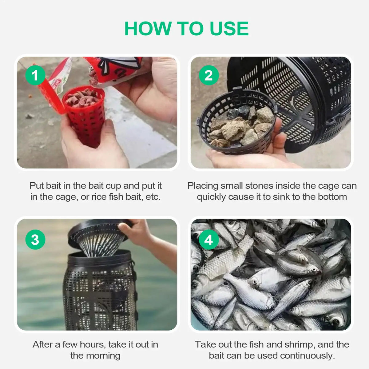 Foldable Fish Crab Trap Cage – Shrimp Eel Minnow Fishing Net Fishing Trap Cage Nixie