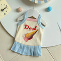 Small Dog Princess Sling Dress – Ice Cream Print Pet Outfit Dog Dress Nixie B M