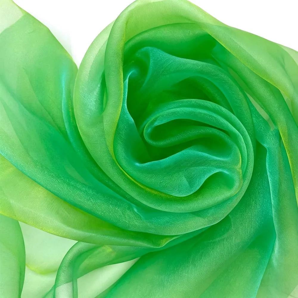 Two-Tone Gradient Organza Laser Fabric 150x100cm Polyester