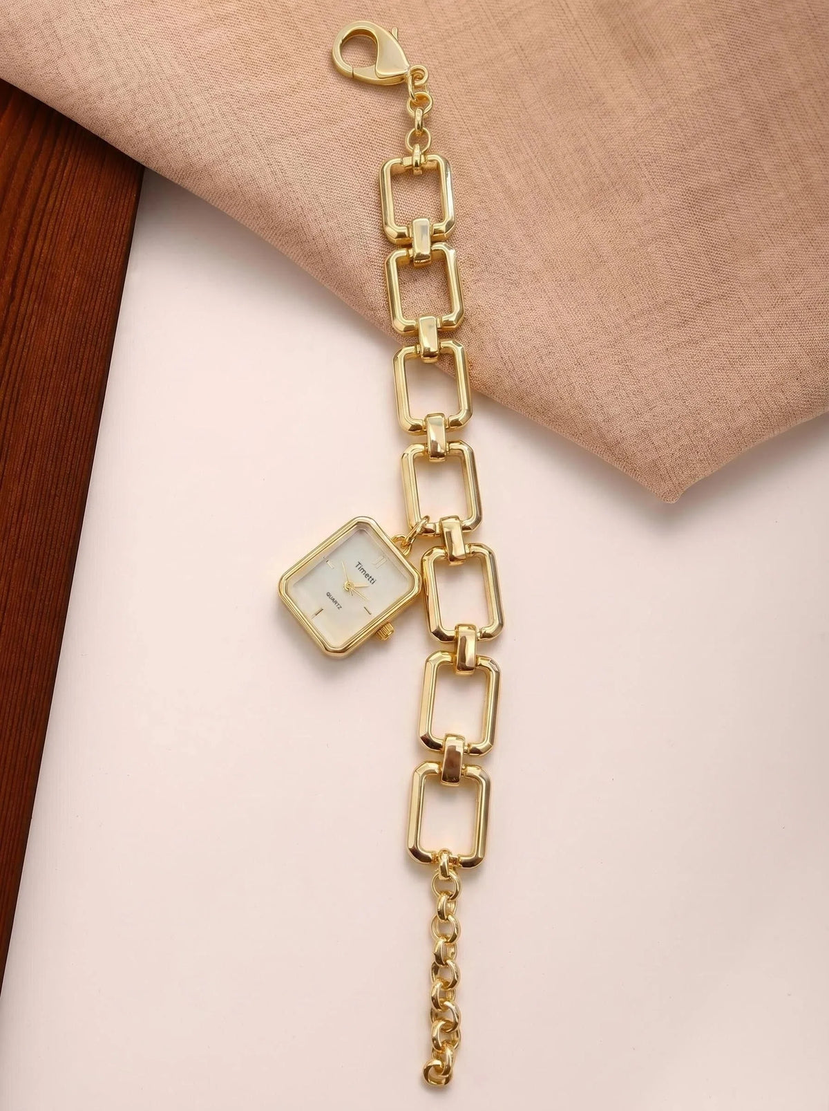 Timetti Casual Luxury Bracelet Watch – Quartz Minimalist Bracelet Watch Nixie WHITE